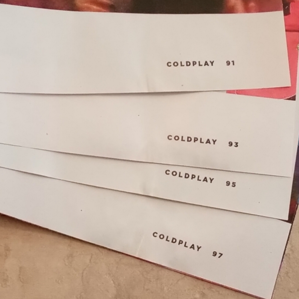 Fan Guide Coldplay Magazine - Picture 4 of 4